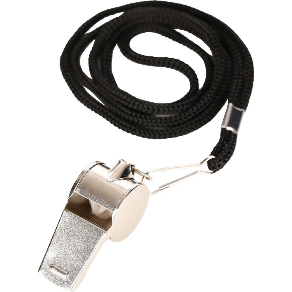 imageDetachable Metal Costume Whistle with 17quot Polypropylene Lanyard