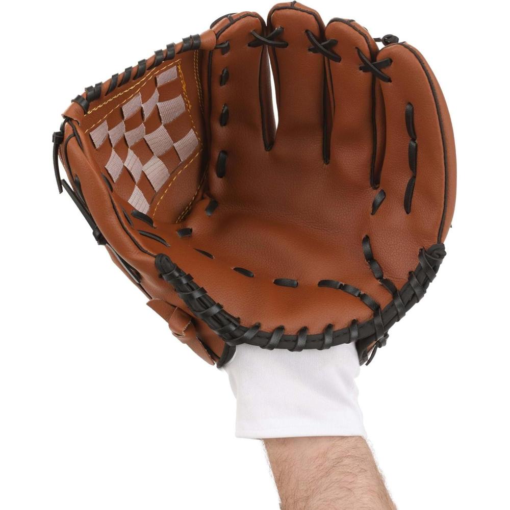 imageVintage Baseball Costume Glove for Adults Faux Leather with Padded Interior
