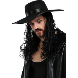 WWE Undertaker Wig for Men, WWE Wigs for Adults, Perfect for Halloween, Cosplay, DIY Themed Costume Party(Wrestling-inspired)