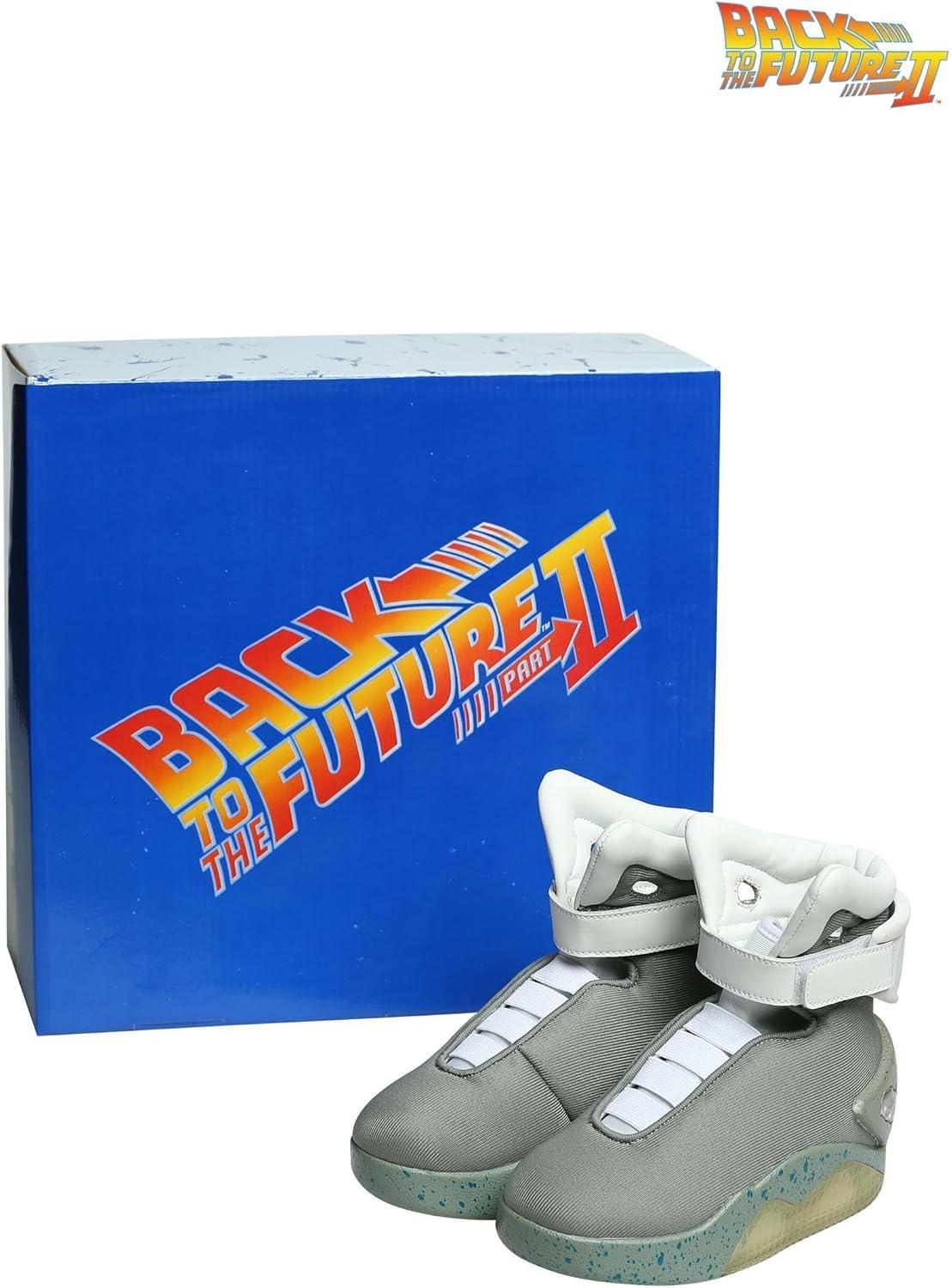 imageBack to the Future Shoes for Kids Light Up LED Adjustable Strap Shoes with USB Charger Movie Cosplay SneakersBundle W Hat