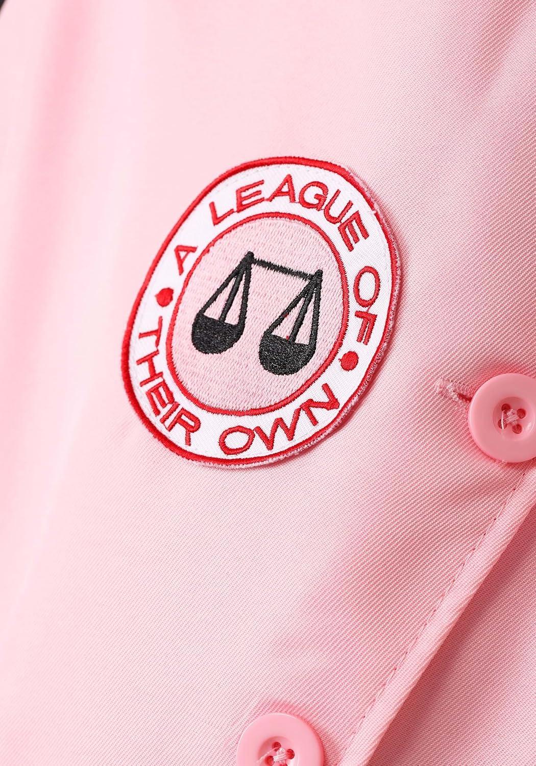 imageToddler Girls A League of Their Own Dottie Halloween Costume Kids Baseball Dress with Cap Hat and Socks for Playtime Fun 4T Bundle1218 Months