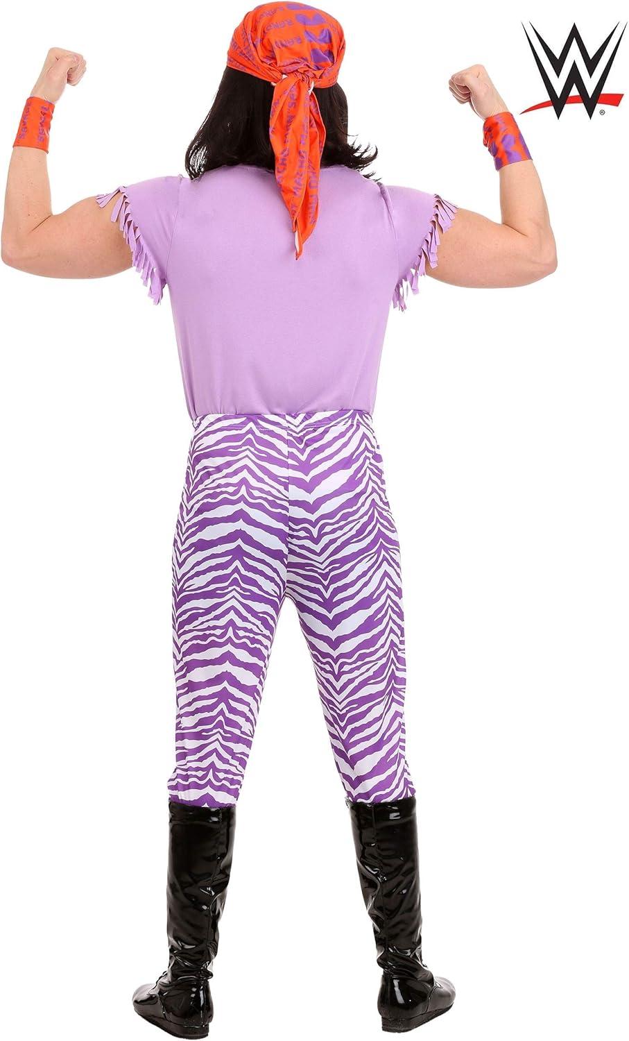 imageWWE Adult Macho Man Madness Costume Mens Purple Tough Guy Wrestling Halloween Outfit