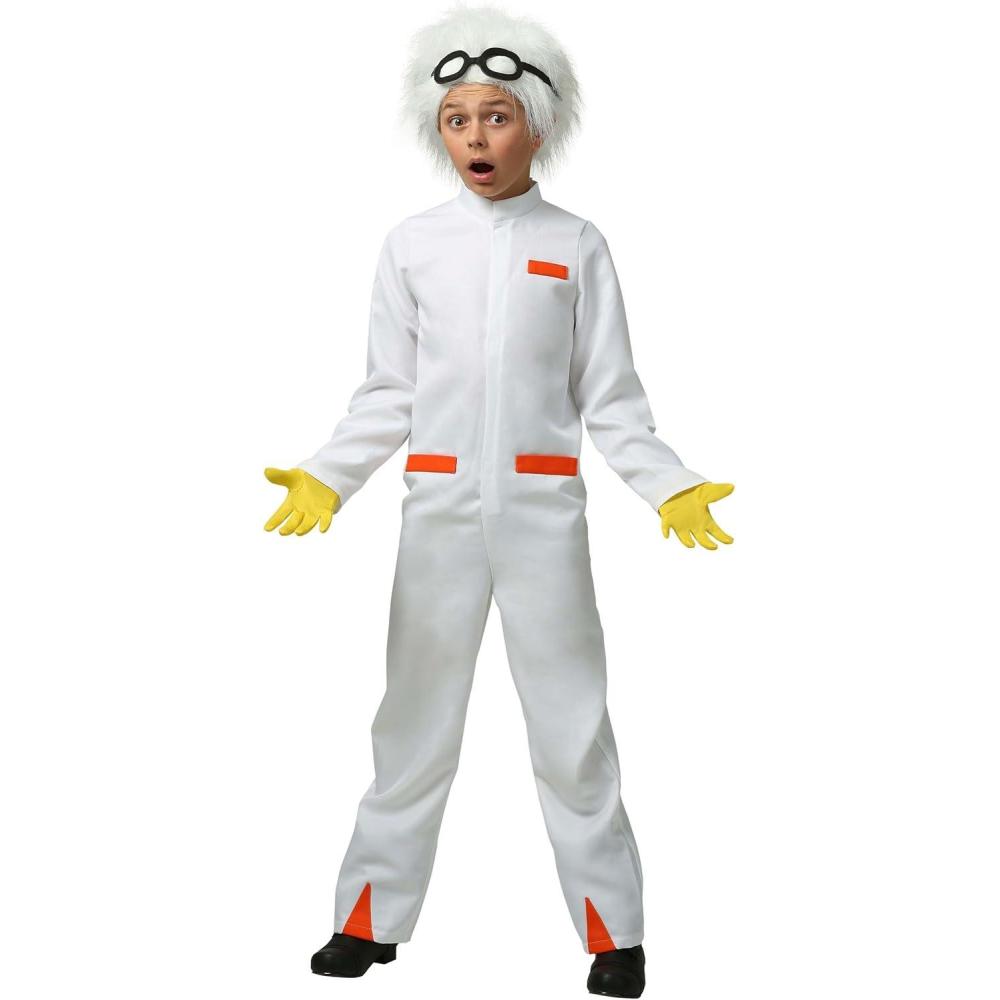 imageBack to the Future Doc Brown Costume for KidsBundle W Gloves
