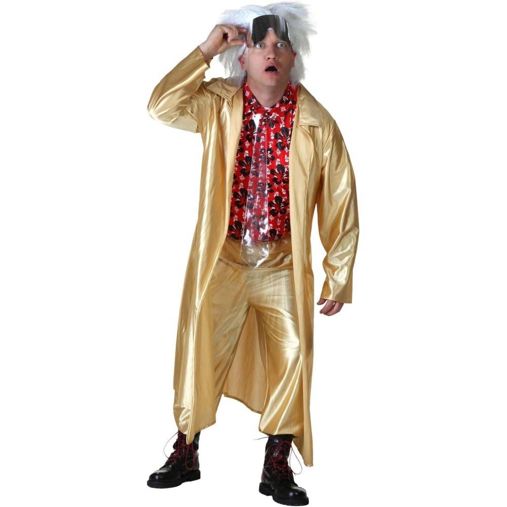 imageFun Costumes  Plus Size Back to The Future II Doc Brown Costume Travel Through Time in Style BTTF Halloween Dress Up Outfit2X