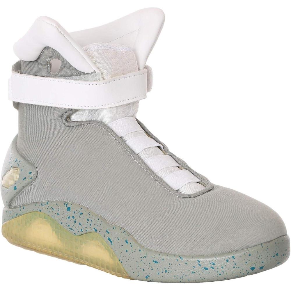 imageFun Costumes Adult Light Up Back to the Future 2 II Shoes with Charging and Adjustable Straps  Officially LicensedGrey