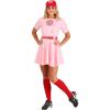 imageA League Of Their Own Dottie Costume For Adults  Pink Vintage Baseball Dress With Hat Belt Numbers And Socks