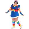 imageAdult Plus Size Rainbow Brite Costume Womens Rainbow Brite