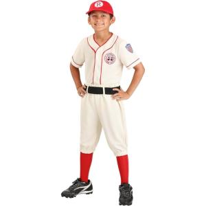 A League Of Their Own Jimmy Costume for Kids | Vintage Baseball Player Uniform | Rockford Peaches Costume(Costume)