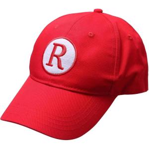 Adult A League of Their Own Baseball Costume Hat, Cotton Twill Fabric with Embroidered ‘R’ Emblem(Red)