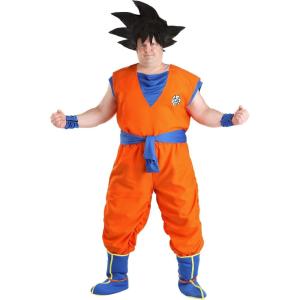 Authentic Dragon Ball Z Adult Plus Size Goku Costume: Channel Your Inner Saiyan!