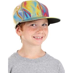 Back to the Future 2 Marty McFly Hat for Kid’s – BTTF Iridescent Marty McFly Costume Accessory Adjustable Cap