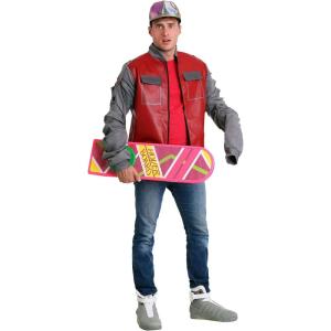 Back to the Future Marty McFly Men’s Jacket Costume with Sports Almanac & ‘You’re Fired’ Printout