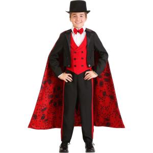 Boy’s Magician Costume Deluxe – Jacket, Vest, Cape, Pants, and Bow Tie