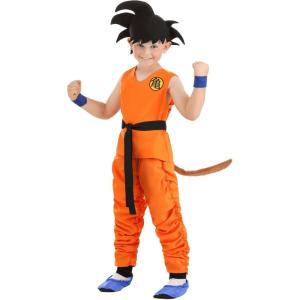 Dragon Ball Z Goku Costume for Kids, Orange Anime Jumpsuit for Anime Cosplay & Dress-Up or Halloween