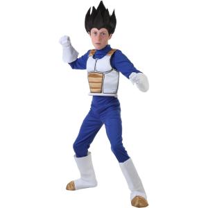 Dragon Ball Z Kids Vegeta Costume, Anime Saiyan Battle Armor Jumpsuit, Cartoon Fighter Halloween Outfit