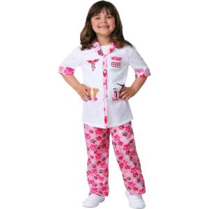 Fun Costumes Girl’s Veterinarian Costume – Pink, Medium