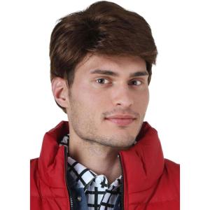 Fun Costumes Men’s Back to the Future Marty McFly Wig – BTTF Marty McFly Costume Accessory – 80s Movie Character Cosplay Wigs