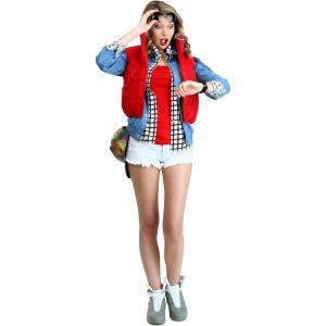 Fun Costumes Women’s Marty McFly Costume | Back to The Future Inspired Look | BTTF Outfit for Halloween(Medium)