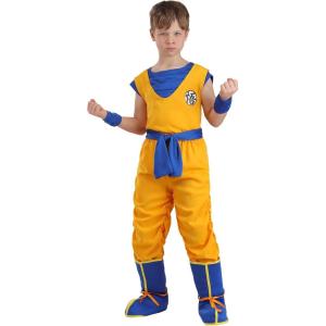 Super Saiyan Goku Outfit for Boys | Kids Dragon Ball Z Halloween Costume | Anime Series Character Cosplay(Costume)