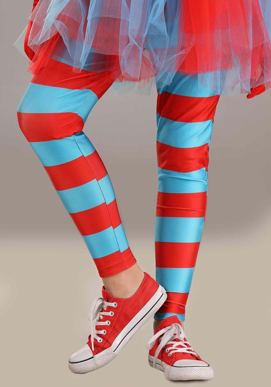 imageGirls Dr Seuss Thing 1 and Thing 2 Halloween Costume Kids Storybook Character DressUp Attire for Parties and Events