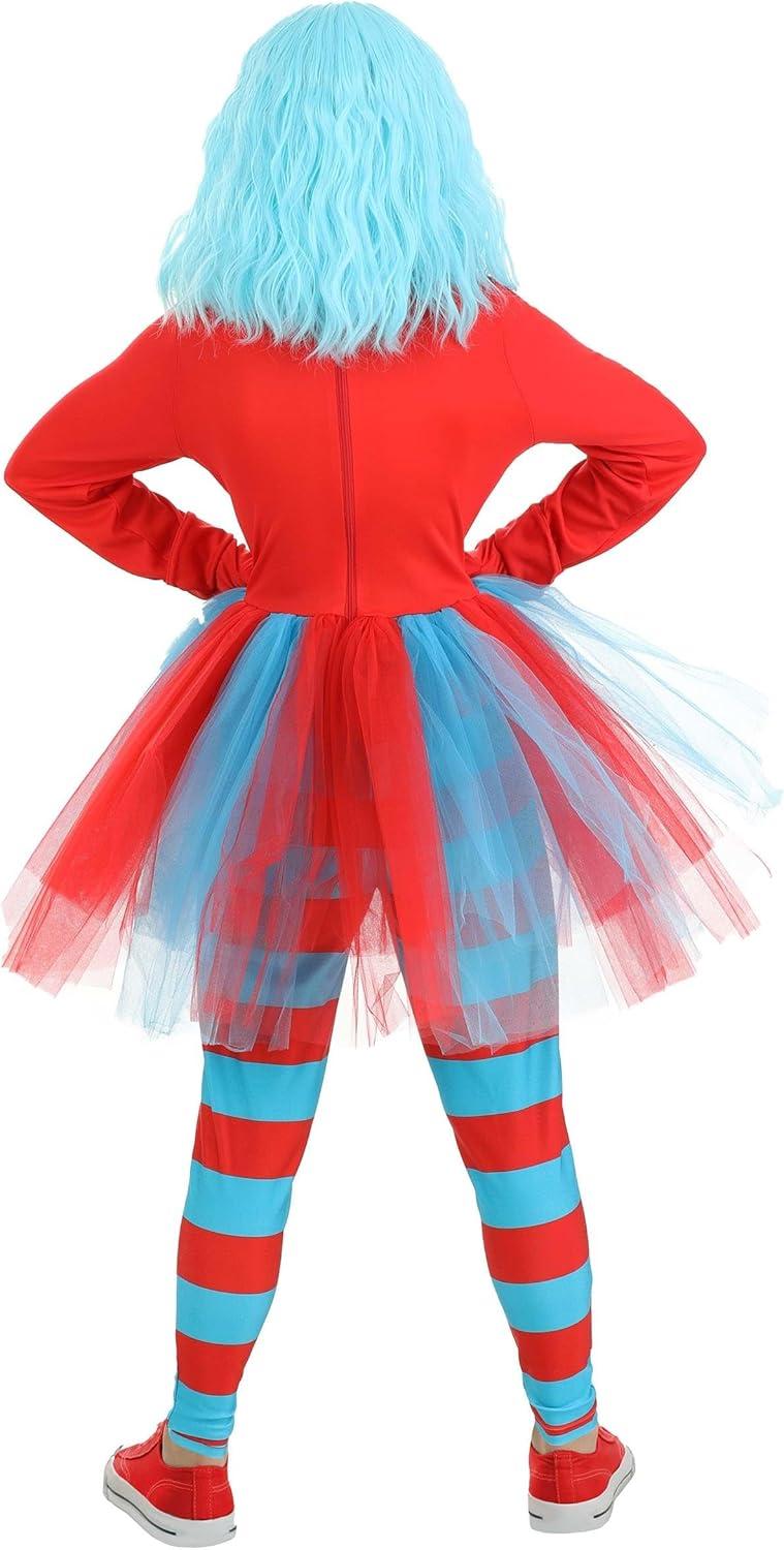 imageGirls Dr Seuss Thing 1 and Thing 2 Halloween Costume Kids Storybook Character DressUp Attire for Parties and Events