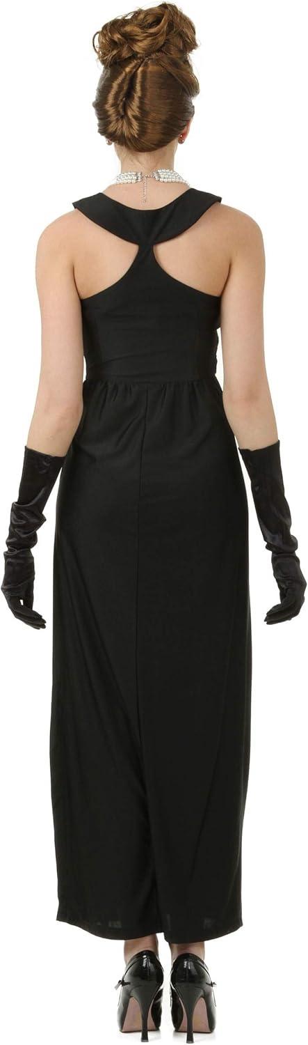 imageHolly Golightly Costume For Women Breakfast at Tiffanys Black Dress And Gloves Audrey Hepburn Movie Outfit