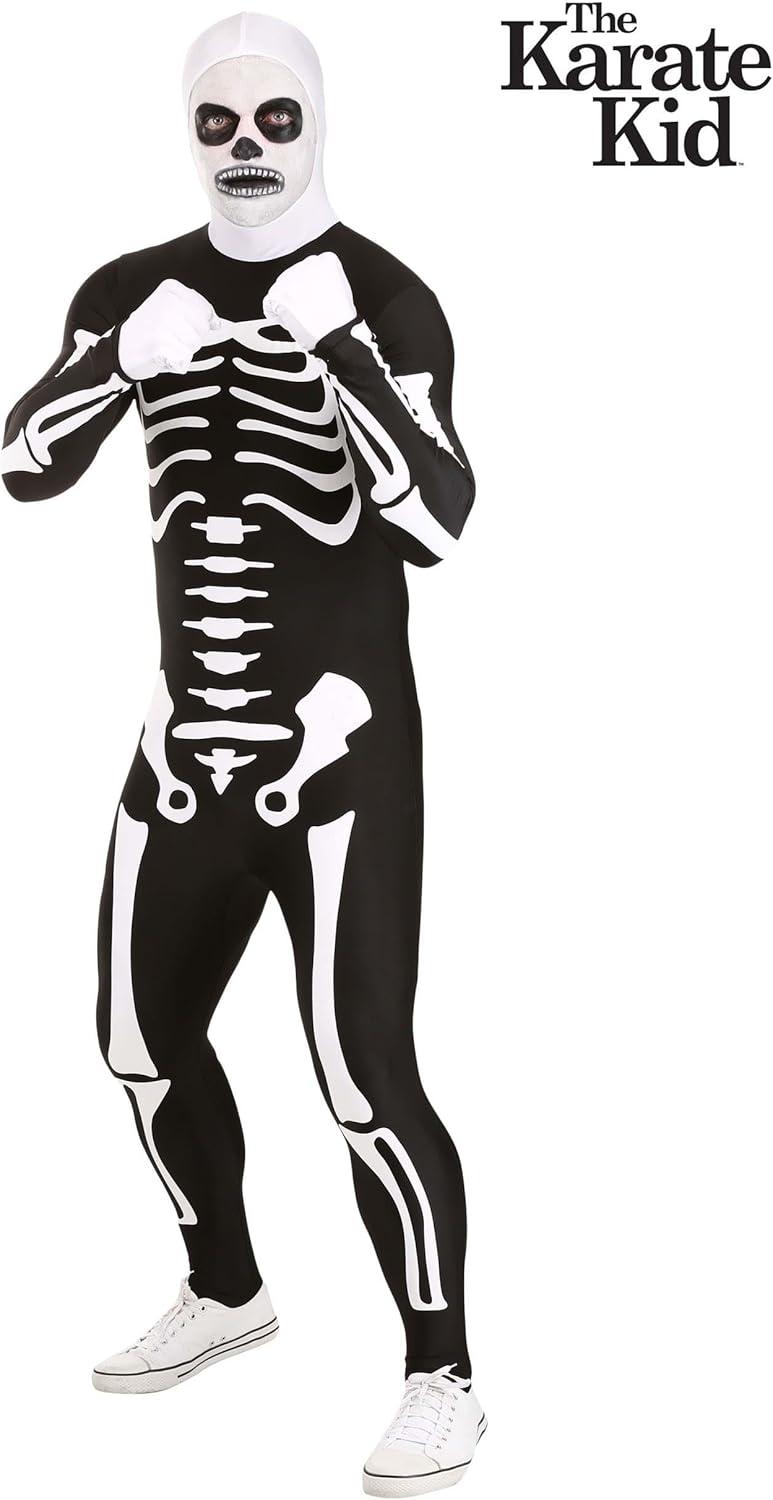 imageKarate Kid Skeleton Suit Costume 80s Film Outfit for Halloween Cosplay and MovieInspired Themed PartiesKarate Kid Skeleton Suit Costume