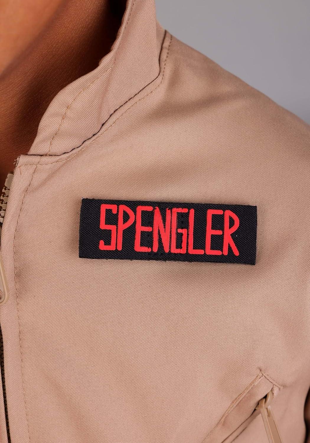 imageKids Ghostbusters Uniform Costume Movie Character Jumpsuit with Name Patches and Belt for Halloween