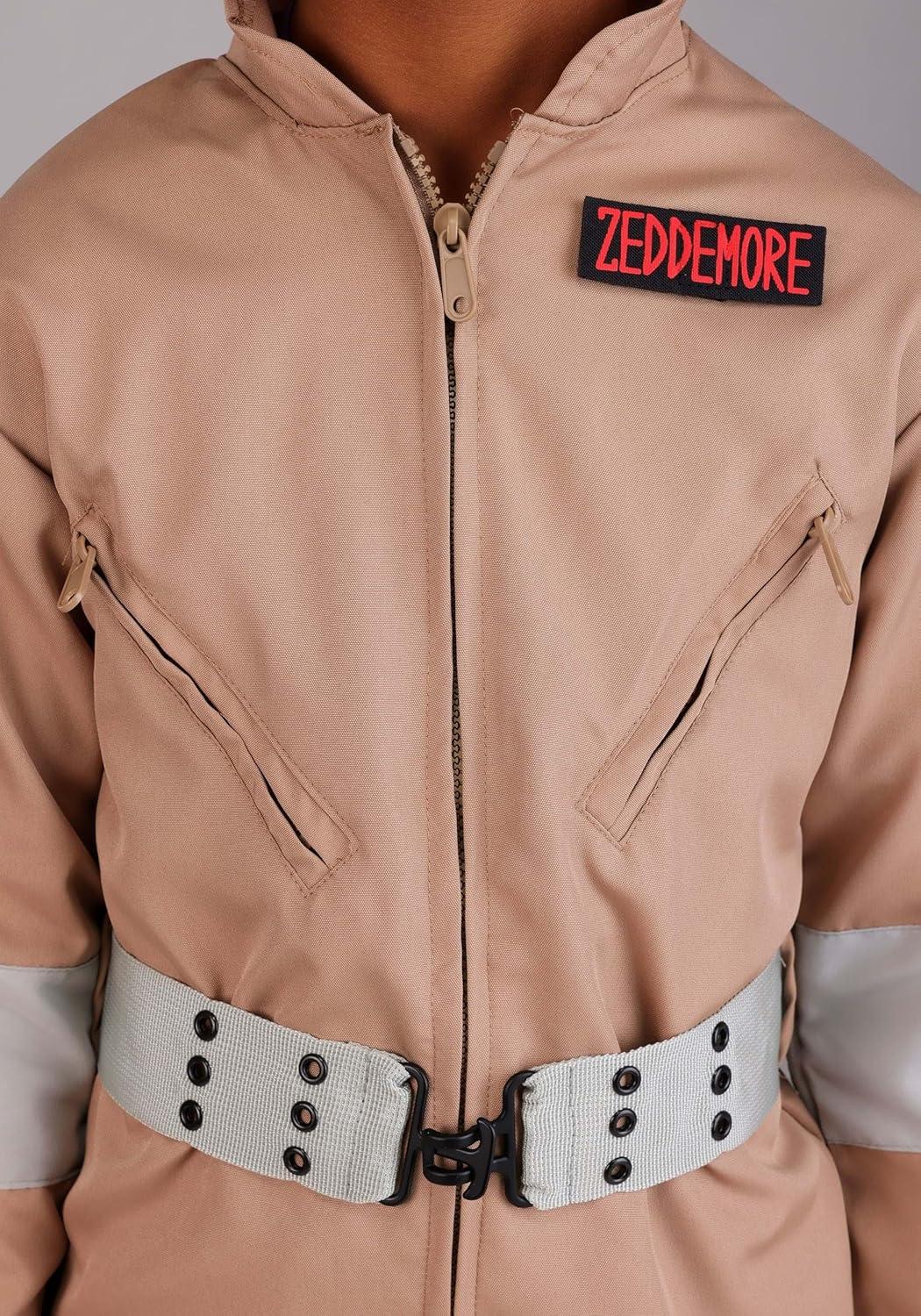 imageKids Ghostbusters Uniform Costume Movie Character Jumpsuit with Name Patches and Belt for Halloween