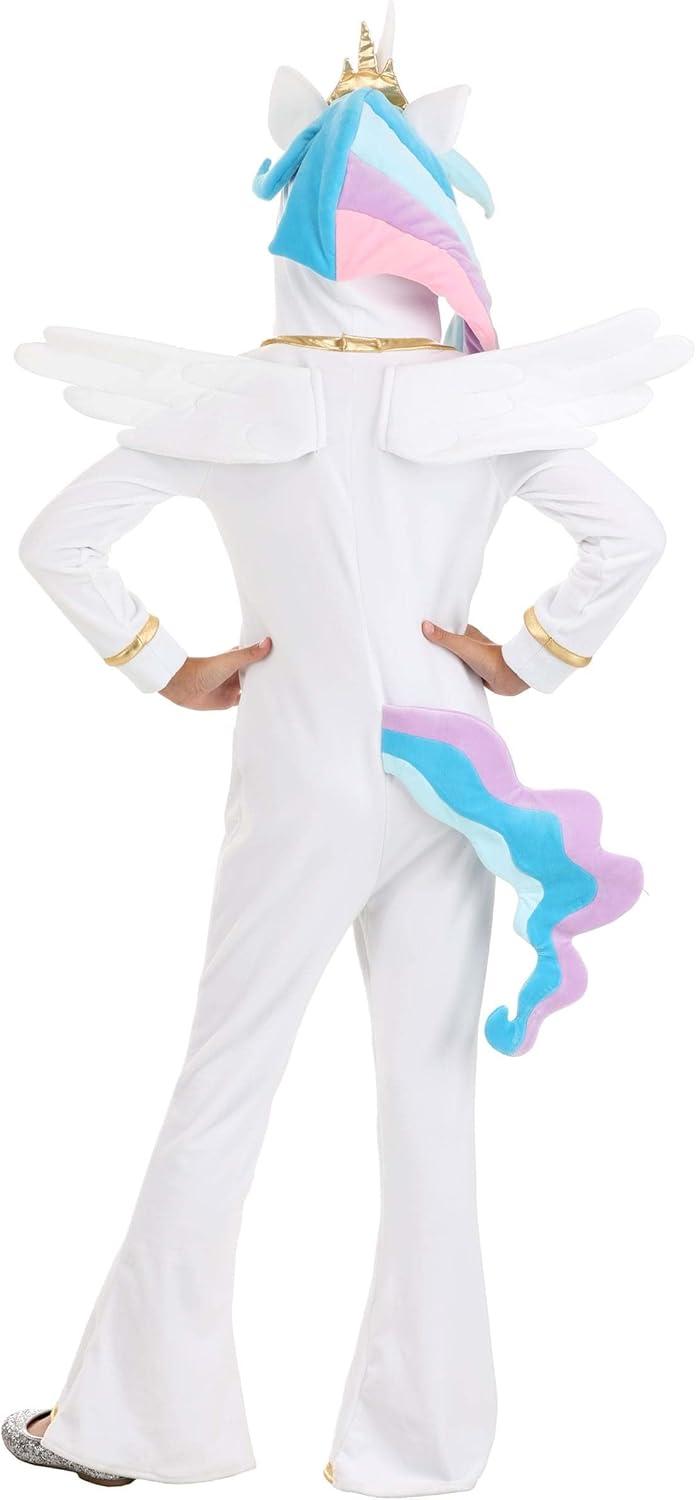 imageMy Little Pony Princess Celestia Costume Hooded Jumpsuit Necklace Magic Theme Dress ampamp Accessory