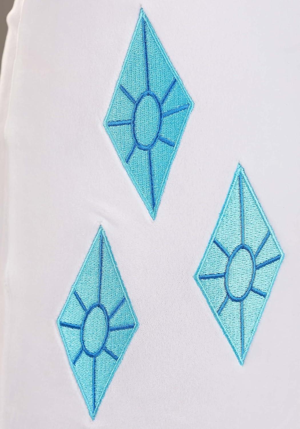 imageMy Little Pony Rarity Costume for Adults Hooded Jumpsuit with Stuffed Tail and Mane