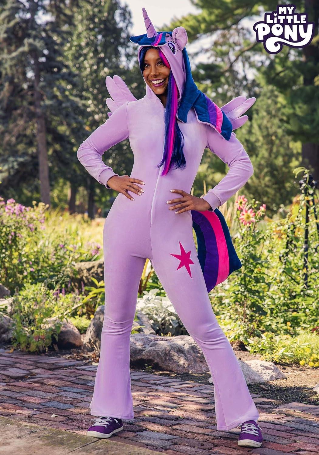 imageMy Little Pony Twilight Sparkle Costume for Women Purple Winged Unicorn Jumpsuit