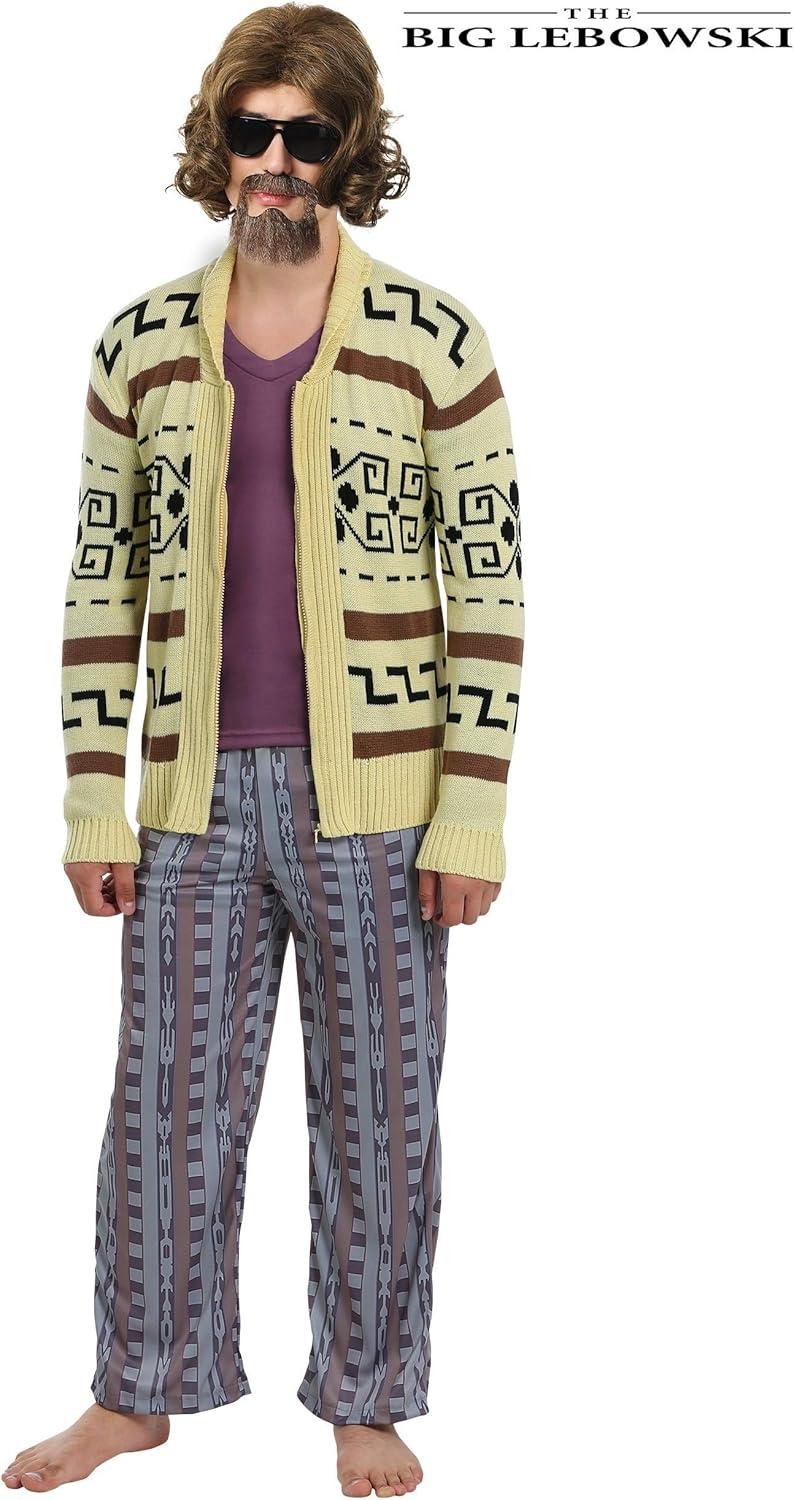 imageThe Big Lebowski Costume the Dude Mens Complete Set Includes Sweater Pants Shirt Officially Licensed ComfortableCostume