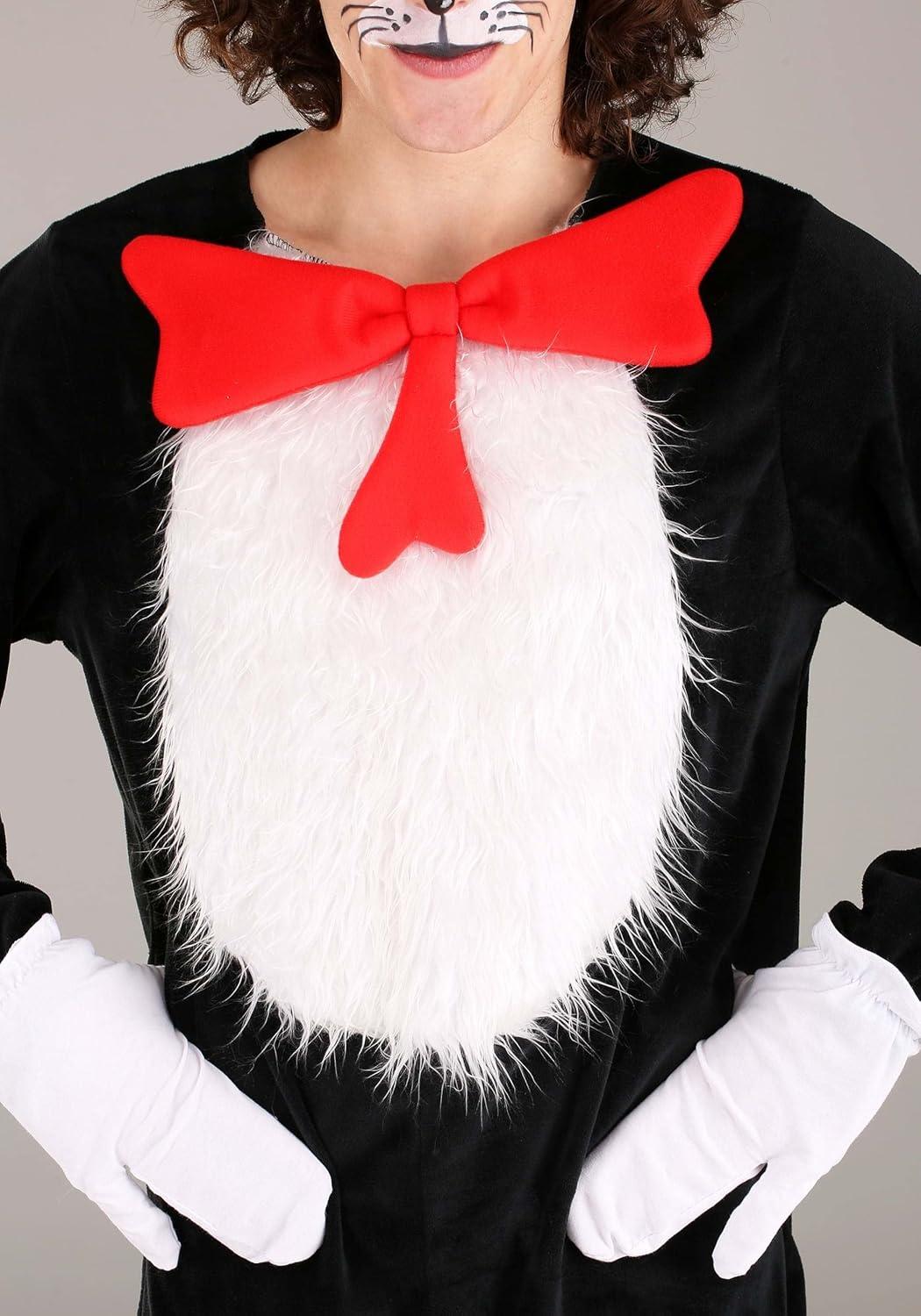 imageelope Dr Seuss The Cat in The Hat Deluxe Costume for Adults Large LargeMedium Tall