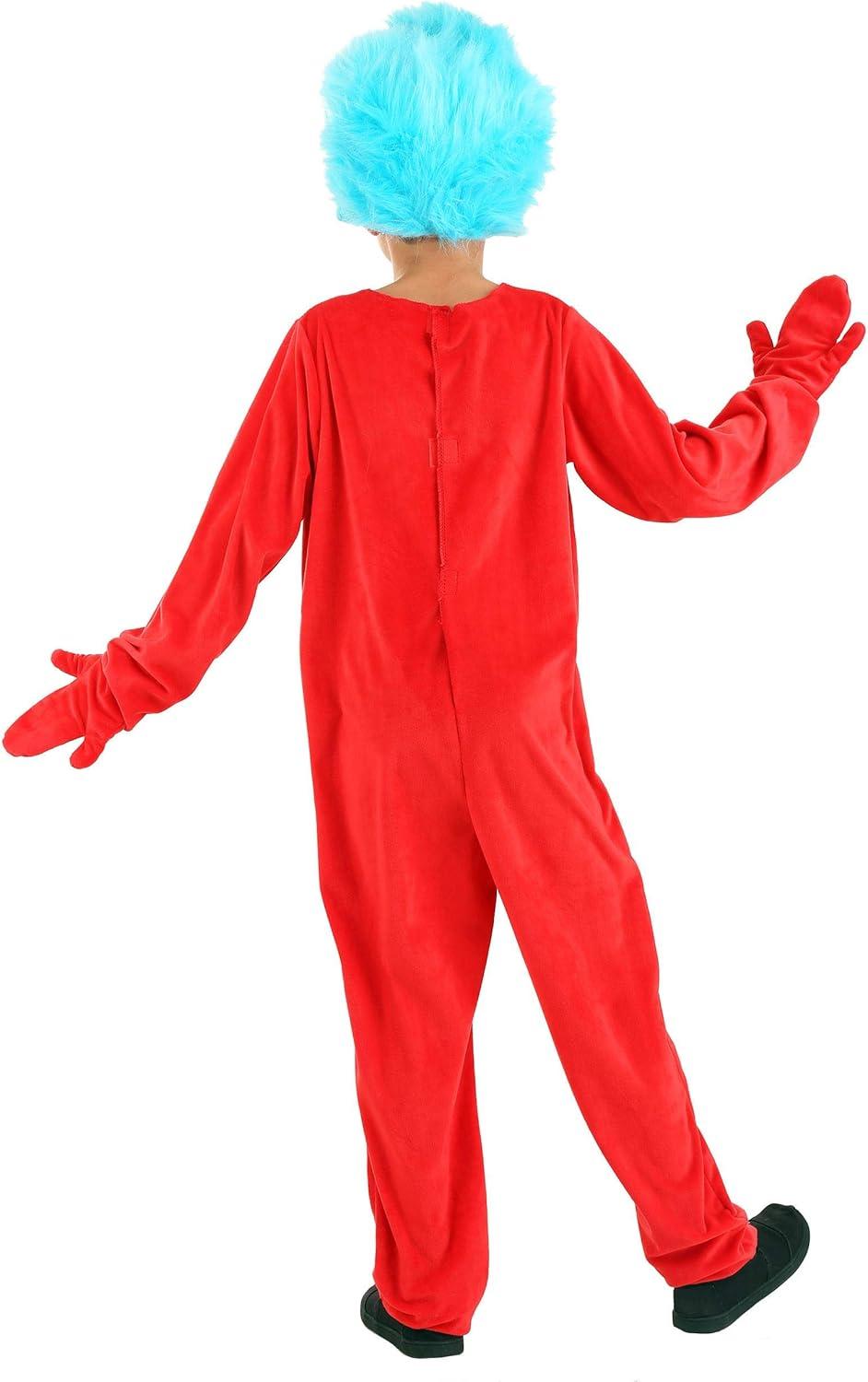 imageelope Dr Seuss Thing 1 ampamp Thing 2 Deluxe Costume Kids XSmall RedXLarge