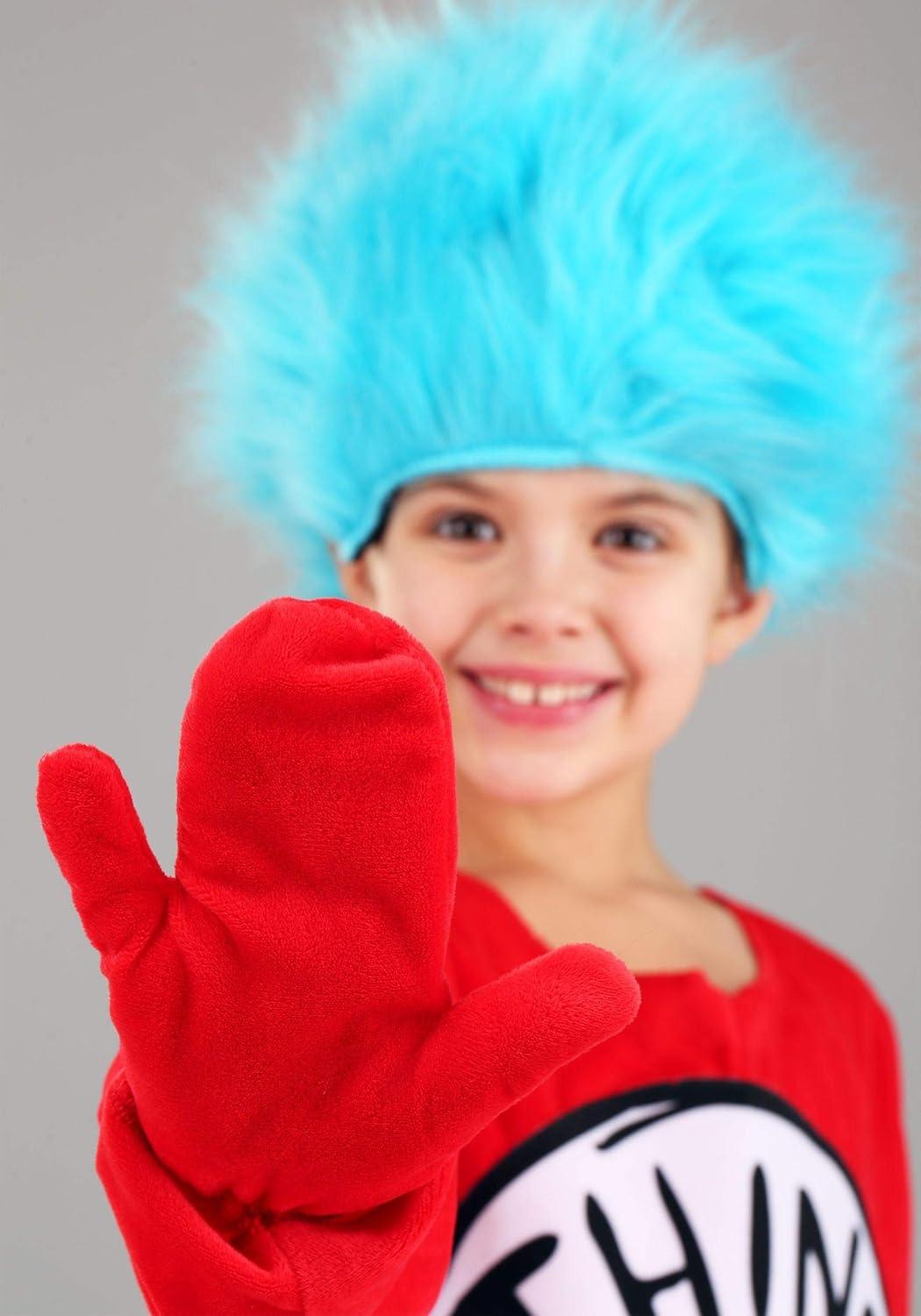 imageelope Dr Seuss Thing 1 ampamp Thing 2 Deluxe Costume Kids XSmall RedXLarge