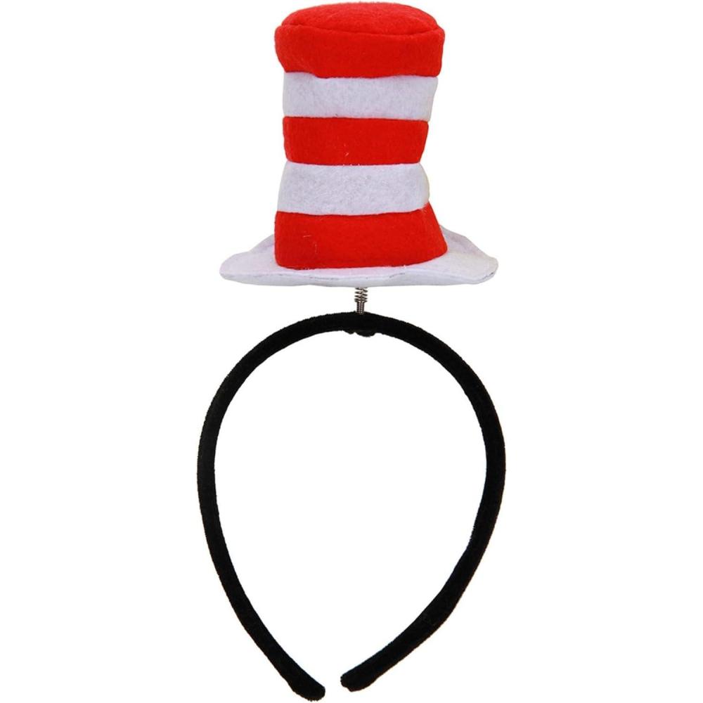 imageDr Seuss Cat in the Hat Springy Costume Headband