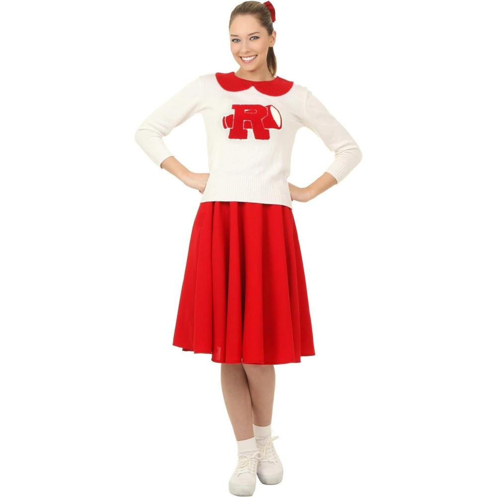 imageFun Costumes Grease Rydell High Plus Size Womens Cheerleader Costume with Sweater and Skirt