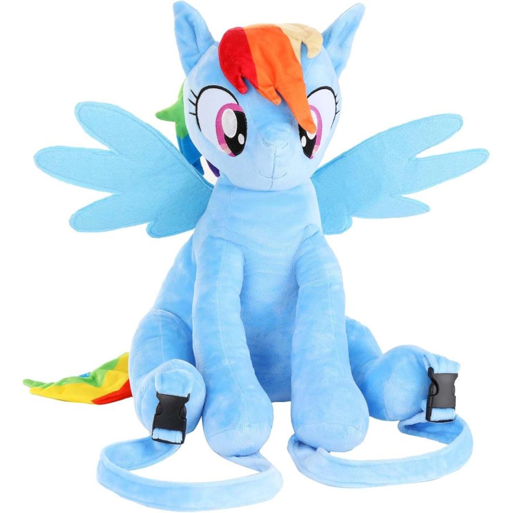 imageFun Costumes My Little Pony Rainbow Dash Plush Backpack My Little Pony Accessories Standard BlueStandard