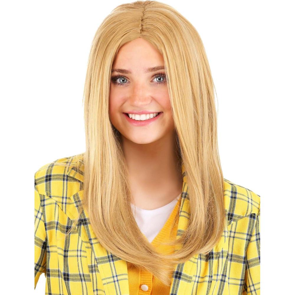 imageFun Costumes Womens Clueless Cher Horowitz Blonde Wig Costume Accessory  90s Movie Character Cosplay for AdultsStandard