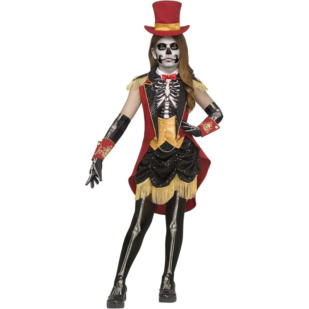 imageFun World Girls Skeletal Ringleader Costume