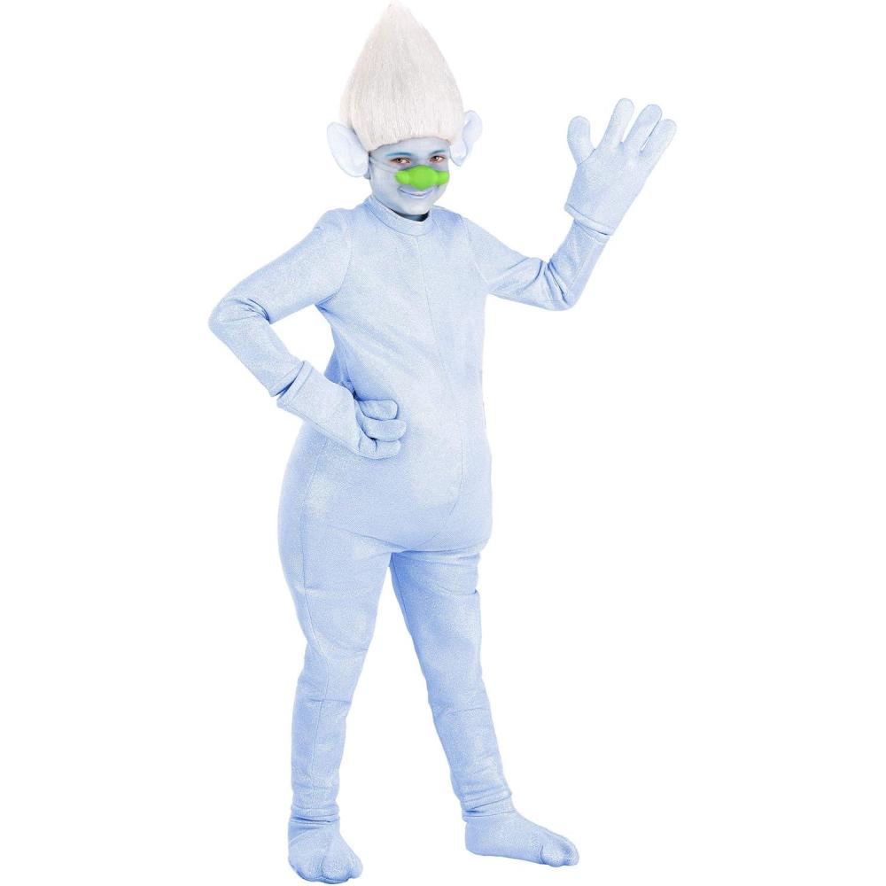 imageKids Guy Diamond Costume  Trolls Movie Character Guy Diamond Stuffed Halloween Jumpsuit with Wig and Gloves