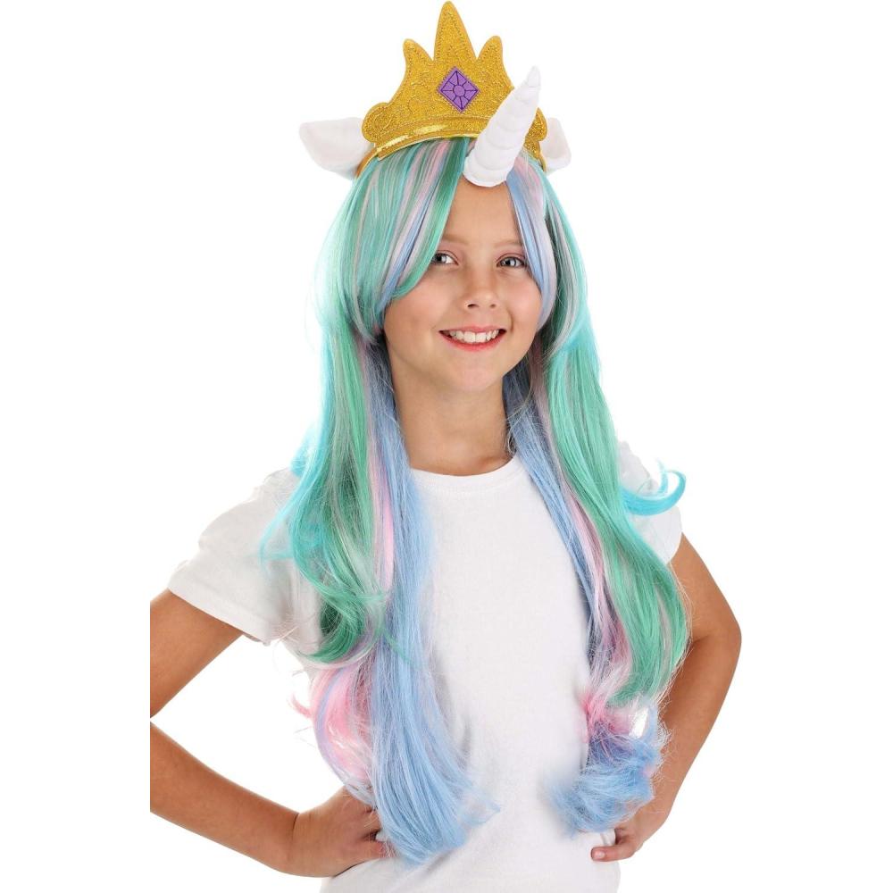 imageMy Little Pony Princess Celestia Wig Wig Crown Ears Horn Kids Costume Accessory