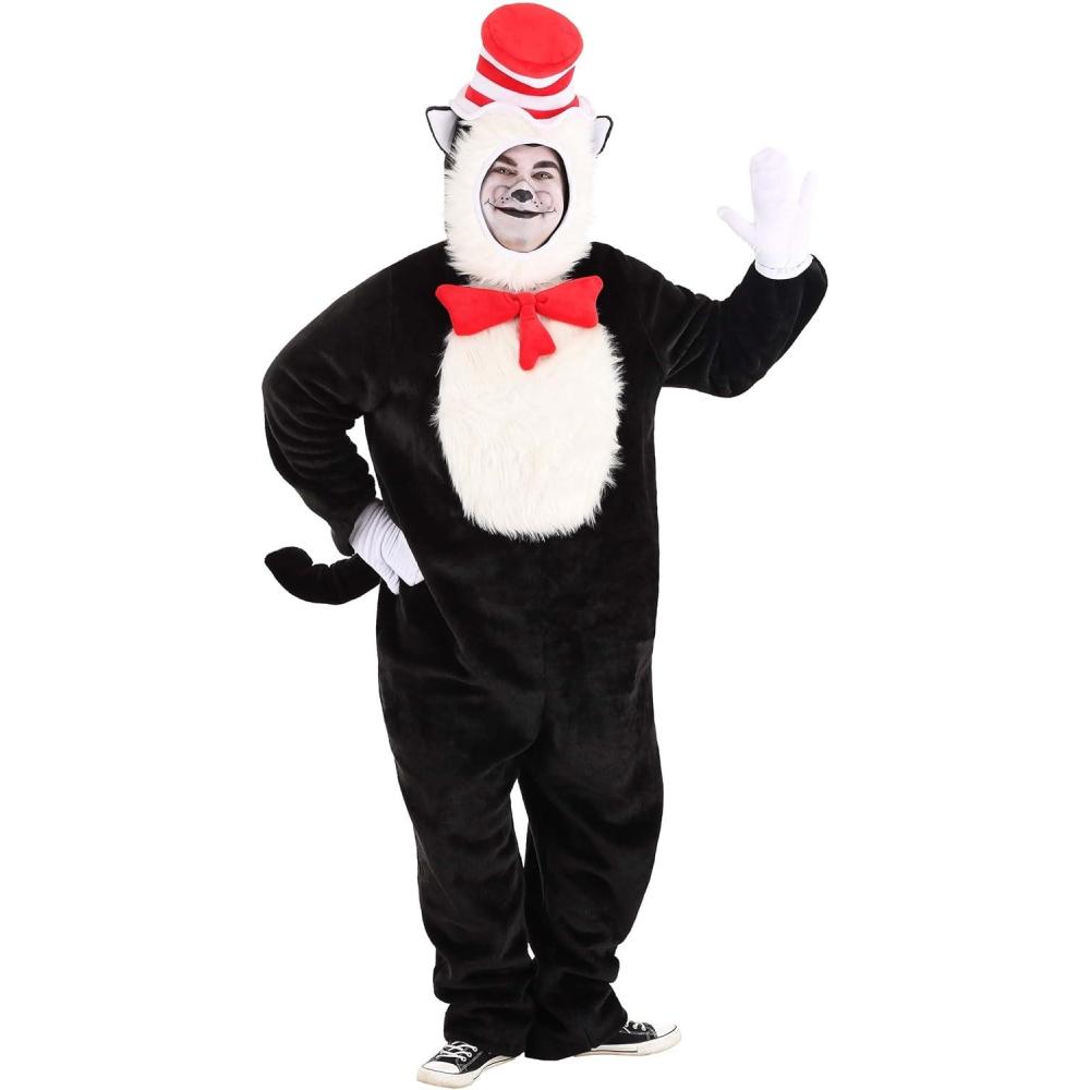 imageelope Dr Seuss The Cat in the Hat Premium Costume Adult Plus