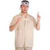 imageAdult Karate Kid Mr Miyagi Costume Kit  Shirt Headband and Pair of Chopsticks  80s Movie Inspired Halloween Set