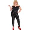 imageWomens Deluxe Sandra Dee Bad Sandy Grease Plus Size Costume  Adult Halloween Outfit with Top Pants and Belt