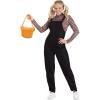 imageWomens ET Gertie Costume  Striped Shirt Overalls ampamp Treat Bag Officially Licensed