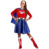 imageWonder Woman Costume Red White ampamp Blue Long Sleeve Dress Superhero Outfit for Halloween