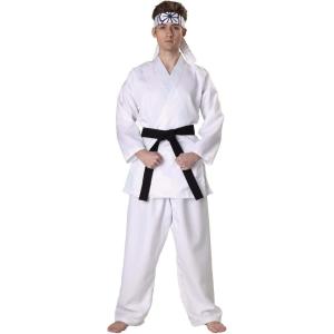 Adult Daniel San Costume | Officially Licensed Outfit for Halloween, Cosplay – Shirt, Pants, Belt, Headband