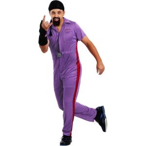 Big Lebowski Jesus Costume for Men Polyester Jumpsuit with Front Zipper Four Pockets Belt(Costume)